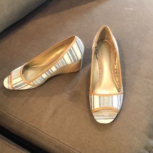 Easy spirit open toe wedge heels